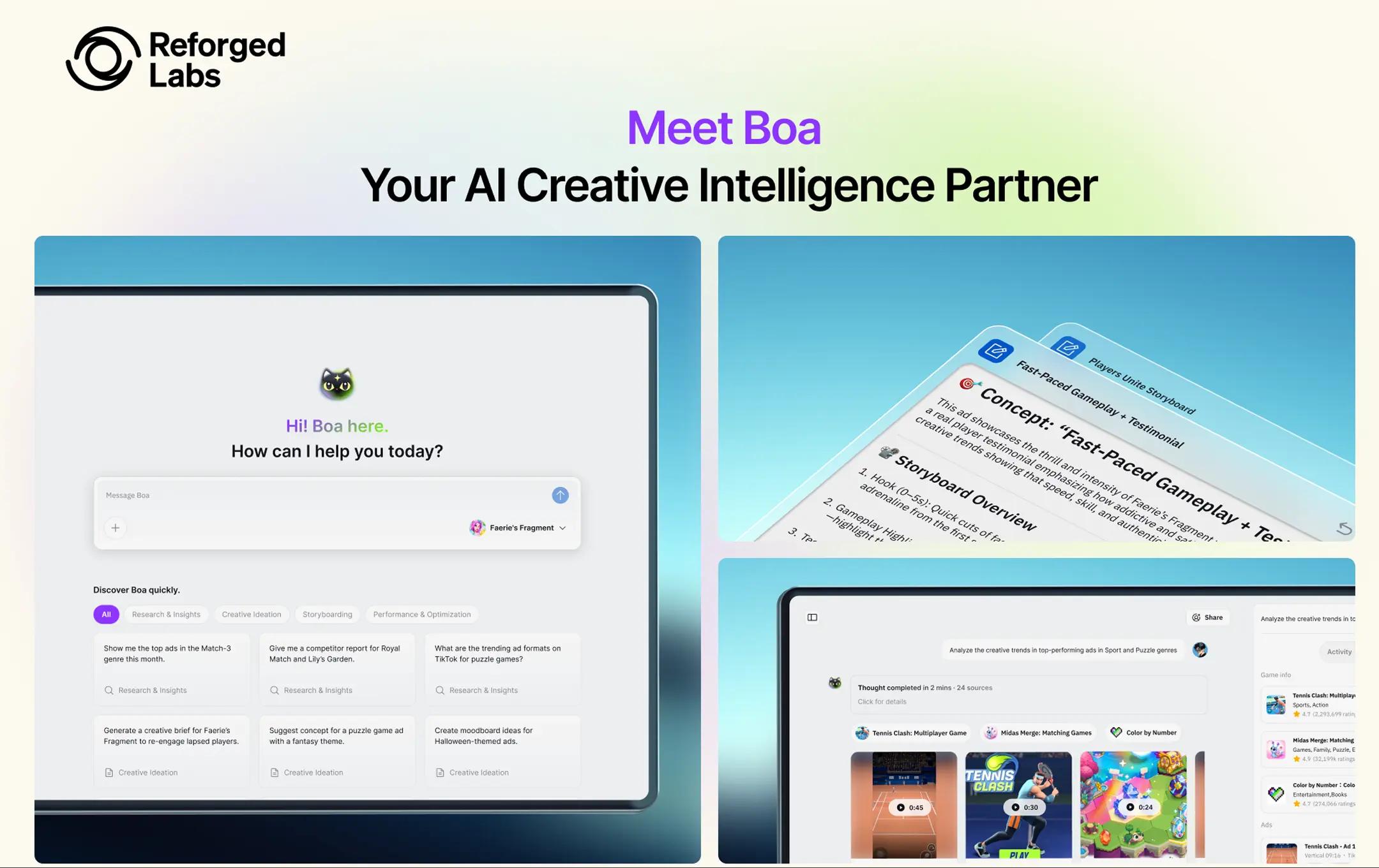 Meet Boa: Reforged Labs’ New Creative Intelligence for Mobile Marketers