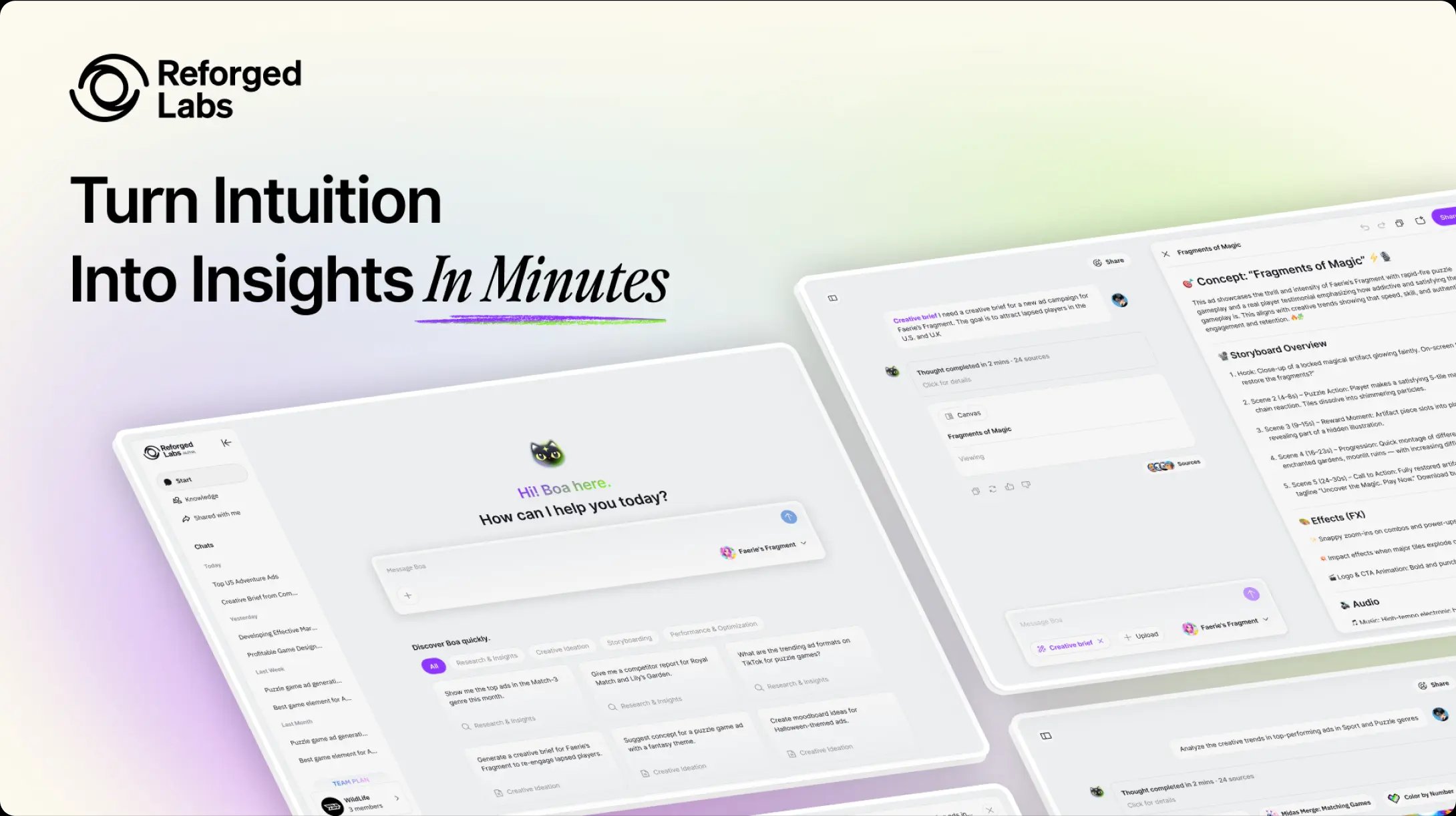Reforged Labs Unveils Boa - The Creative Intelligence Tool for Mobile Game Marketers