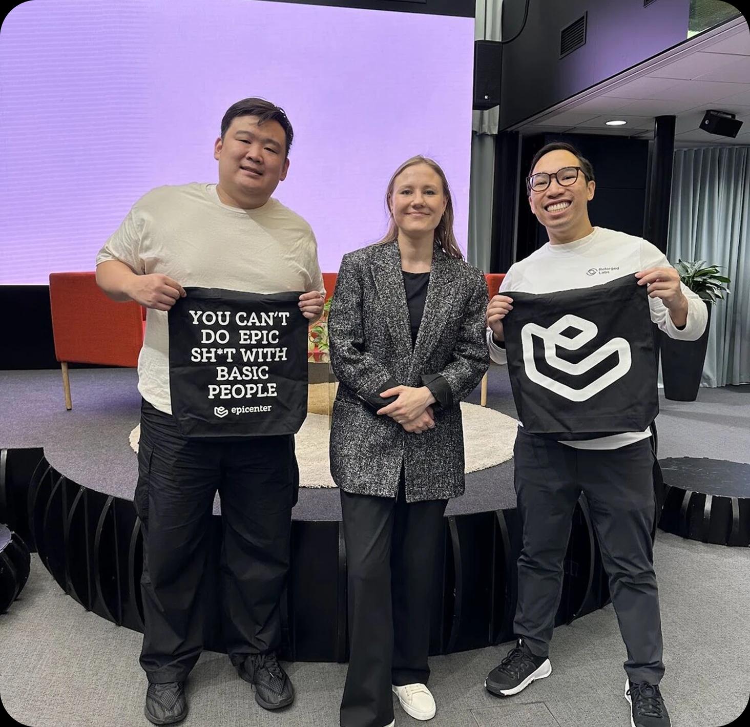 Dennis Yeh and Robert Huynh at Epicenter Helsinki